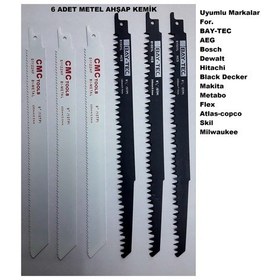 Resim Bay-Tec Ağaç.Kemik Tilki Kuyruğu Testere Bıçağı 240Mm 5.0Mm 6 Ade 