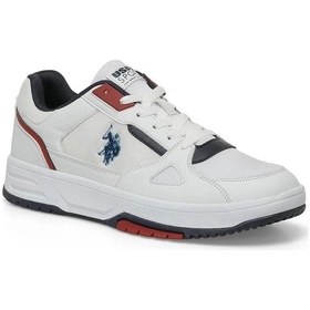 Resim U.s. Polo Assn. Mysterio 4fx Erkek Beyaz-lacivert-kırmızı Sneaker Ayakkabı-beyaz Beyaz 