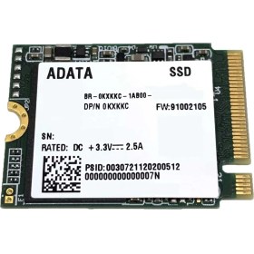 Resim Adata SM2P41C3-256GC2 256GB M.2 NVMe SSD 