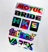 Resim HMNL OTO STICER MOTUUL VAREX HOLOGRAMLI SET 30X20 