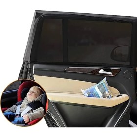 Resim Replax 2 Adet Oto Yan Cam Perdesi Güneşlik Lastikli 