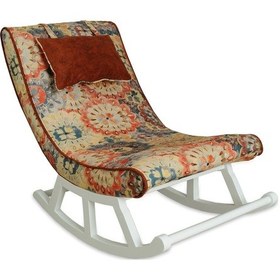 Resim Asedia Asedia Miskin Lake Çiçekli Sallanan Sandalye Dinlenme Koltuğu 