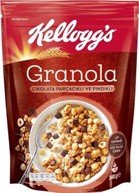 Resim Kellogg's Granola Çikolata Parçacıklı ve Fındıklı 340 Gr,%44 Yulaf içerir,Lif Kaynağı,%11 Belçika Çikolata Parçaları,Antioksidan içerir,Kahvaltılık Gevrek,Müsli 