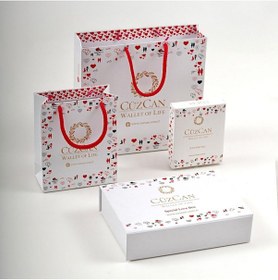 Resim Premium Gift Rose Box - Jesi Kırmızı Hakiki Deri Kadın Cüzdan Kırmızı Gül Kutusu Kırmızı 