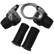 Resim S-SHINE Bisiklet Vites Kolu Koldan Çevirmeli Göstergeli 