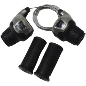 Resim S-SHINE Bisiklet Vites Kolu Koldan Çevirmeli Göstergeli 