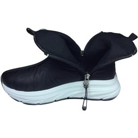 Resim Womenly Style 2002 Kadın Siyah Kar Botu Paraşüt Kumaş Fermuarlı S Siyah 