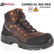 Resim Swolx İş Ayakkabısı - Combo-xl Pro 950 S3 Elektrikçi - 45 Kahverengi 