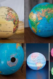 Resim Genel Markalar Led ışıklı dönen dünya küre dekoratif masa süsü lamba genç odası dekor hediyelik dünya küre 