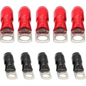 Resim Sharplace 10X Bakır Tüp Terminalleri Pil Kaynak Kablosu W/ Caps 16MM² (Yurt Dışından) 