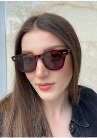 Resim REDBERRY Eyewear Siyah Alacalı Kare Unisex Güneş Gözlüğü Ma13006 N/5 
