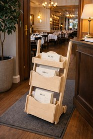 Resim WSTİLE Gazetelik Tekerli Cilasız Boyasız 