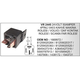 Resim Mini Role 24V 40A Guclu Kahve Makinasi Rolesi 504628908 