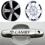 Resim Toyota Camry Kapı Kolu Jant Sticker Yapıştırma 8 Ad 