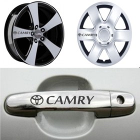 Resim Toyota Camry Kapı Kolu Jant Sticker Yapıştırma 8 Ad 