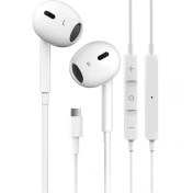 Resim HP-350 Kablolu Kulak Içi Kulaklık 120 cm Ses Açma Kapama Hd Ses Kalitesi Mikrofonlu Type C Kulaklık Samsung Xiaomi Iphone 15 Promax 