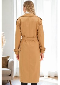 Resim Z9737 Dewberry Bayan Trençkot-camel CAMEL 
