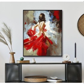 Resim Nü Figür El Yapımı Yağlı Boya Tablo 95x110cm 