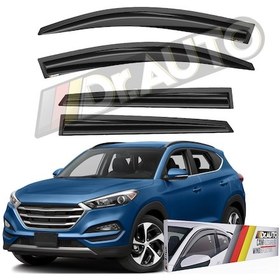 Resim Hyundai Tucson 2015-2020 Arası Cam Rüzgarlığı 4lü 