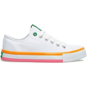 Resim Benetton Beyaz - Bn-30176-22y Kadın Convers Spor Ayakkabı 