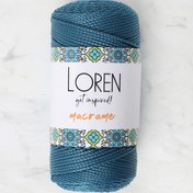 Resim Loren Macrame Petrol Mavisi El Örgü İpi - RM 0238 - 34356 