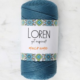 Resim Loren Macrame Petrol Mavisi El Örgü İpi - RM 0238 - 34356 