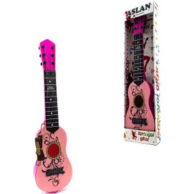 Resim Oyuncak Gitar Metal Telli İspanyol Gitar Pembe 