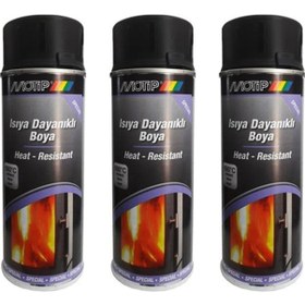 Resim 3 Adet 690 C Isıya Dayanıklı Siyah Boya 400 Ml. Made In Germany 