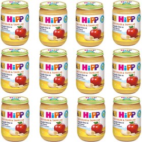 Resim Hipp Kavanoz Maması Organik Elma Ve Muz Püresi 190 gr 12 ADET 