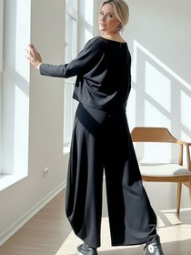 Resim Mona Black Rahat Şalvar Takım - M 
