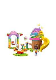 Resim LEGO® 10787 Gabbys Dollhouse Peri Kedinin Bahçe Partisi 130 Parça 