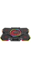 Resim Mcreative S47 Coolflow 5 Adet Kırmızı LED Fan 1 USB 7 Farklı Kademe Ayarı 10 17.3 Notebook Soğutucu Stand 