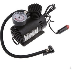 Resim Taşınabilir Lastik Şişirme Hava Kompresörü Dc 12 V Araba Otomatik Pompa 