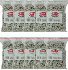 Resim Ekoset 40mm Beyaz Kauçuk Paket Ambalaj Lastiği 10.000 Adet 