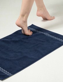 Resim Ancora Maris Bathmat - 50x75 cm Premium Ayak Havlusu - Lacivert 