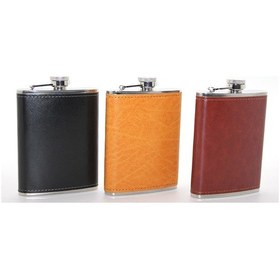 Resim 9026794760358lmr - Larimar Paslanmaz Çelik Tekli 8 Oz Derili Matara 