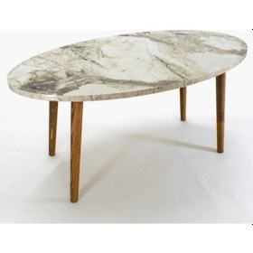 Resim Uslucan Alışveriş Orta Sehpa Ahşap Torna Elips Efes Çok Renkli 