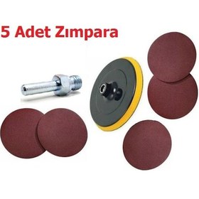 Resim 115 Cırt Taban 5 Adet Cırt Zımpara Spiral Avuç Taşlama Veya Matka (342601054) 