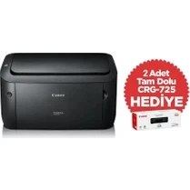 Resim Canon I-Sensys LBP6030B Lazer Yazıcı Siyah + Orjinal 2 Adet CRG725 Toner 