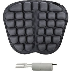 Resim In-sc003 Araba Ofis Şişme Hava Yastığı Koltuk Minderi, Stil: Elektrikli Su Şişme Çift Kullanımlı Siyah 