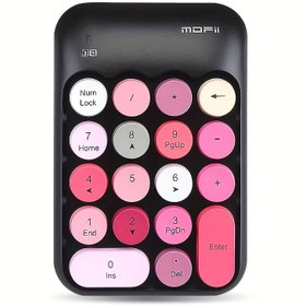 Resim Mofii X910 kablosuz notebook dijital tuş takımı USB kablosuz klavye Mini finansal muhasebe klavyesi 