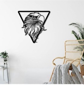 Resim Kartal Bakışı Metal Duvar Dekoru 