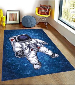 Resim Bebişim Uzaylı Çocuk Odası Halısı Çok Renkli 