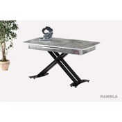 Resim Sweet Home Masa Sandalye Açılır Milano Masa Mdf X Siyah Metal Ayak ( Ortadan Açılır ) 70x120 Cm 