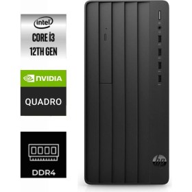 Resim Hp Pro Tower 290 G9 I3-12100 9M938AT-075 8gb 4tb Quadro T400 Freedos Masaüstü Bilgisayar 