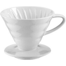 Resim Epinox FSB-2 Seramik Kahve Demleme Dripper Beyaz 