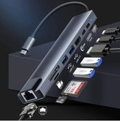 Resim fortrek 8 In 1 Çevirici Hub Macbook Uyumlu Usb Type-c Dönüştürücü Çevirici Çoklayıcı Hdmı Micro Sd 8 Girişli 