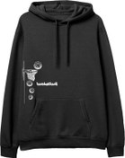 Resim Basketball Baskılı Siyah Hoodie Lambuka Store