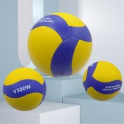Resim 1 Adet PU#5 Voleybol Topu - NFHS Sertifikalı Yarışmaya Hazır İç Mekan/Dış Mekan Plaj Voleybolu, Yüksek Kaliteli PU Malzeme ile Sarı & Mavi Tasarım, Antrenman ve Oyunlar için Geliştirilmiş Tutuş ve Dayanıklılık, Voleybol Hediyeleri, Spor Görünüm, Dinamik Tasarım, Dayanıklı Spor Ekipmanı, Premium Yapım, Spor Takımları 