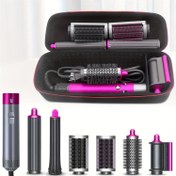 Resim 1 adet Airwrap Styler & Aksesuarlar Organizatör Kılıfı - Dayanıklı, Şok Geçirmez Seyahat Taşıma Çantası, Kaymaz Koluyla, Siyah ve Kırmızı Kenarlı, Difüzör ile Uyumlu (Difüzör Dahil Değil), Seyahat Çantası 
